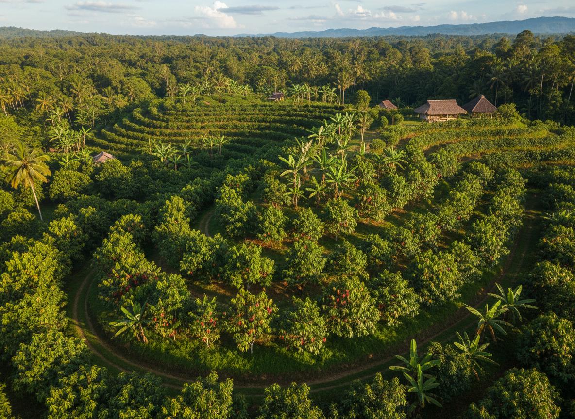 Perkebunan Kakao Aerial View